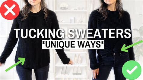 how to tuck an oversized sweater|tucking sweater into jeans men.